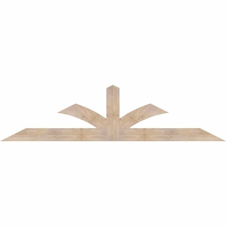 Ekena Millwork Richland Smooth Timber Gable Bracket, Douglas Fir, 96"W x 24"H x 1 1/2"D x 5 1/2"F, 6/12 Pitch GBW096X24X0206RIC00SDF